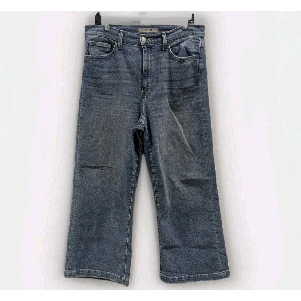 Joe's High Rise Wide Leg Jeans Size‎ 32 Vtg Inspired Light Blue Rinse Minimalist